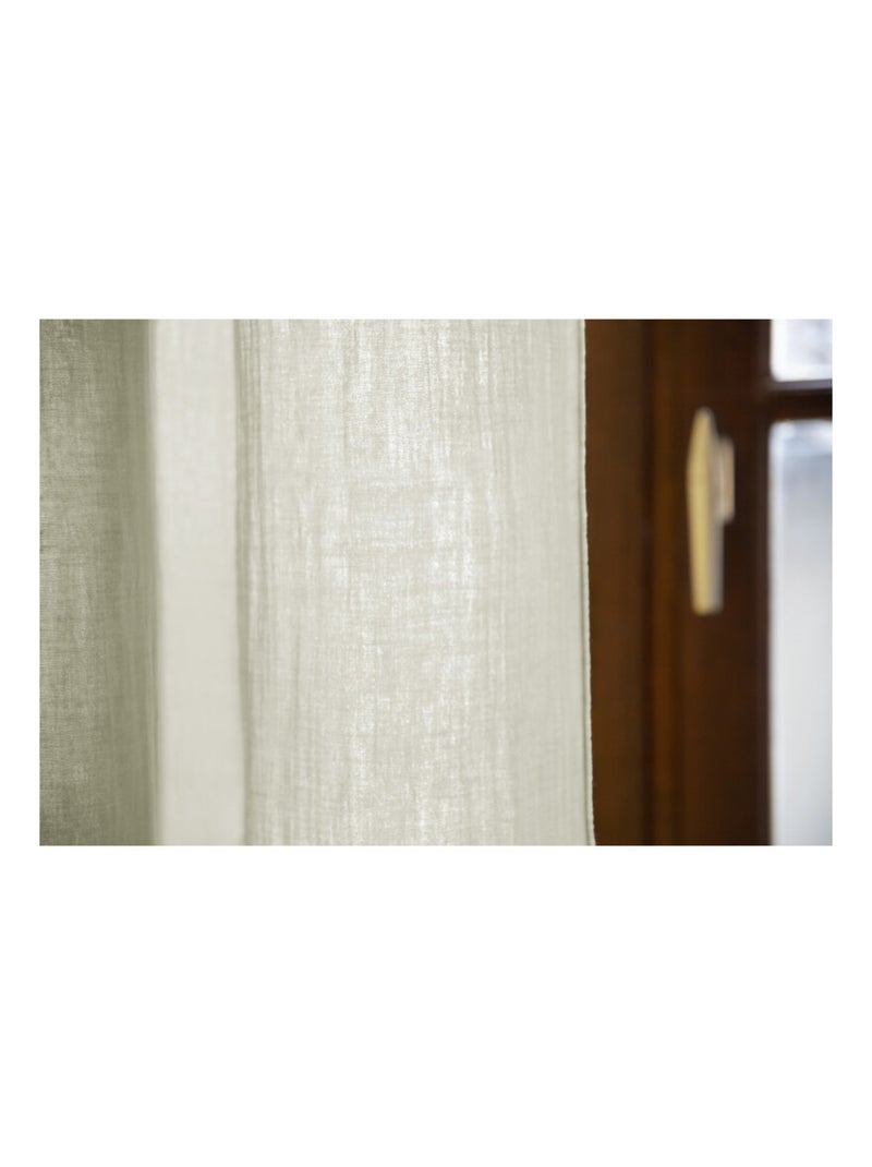 Rideau - L'effet papillon - 100% gaze de coton 125 gr/m² Vert d'eau - Kiabi