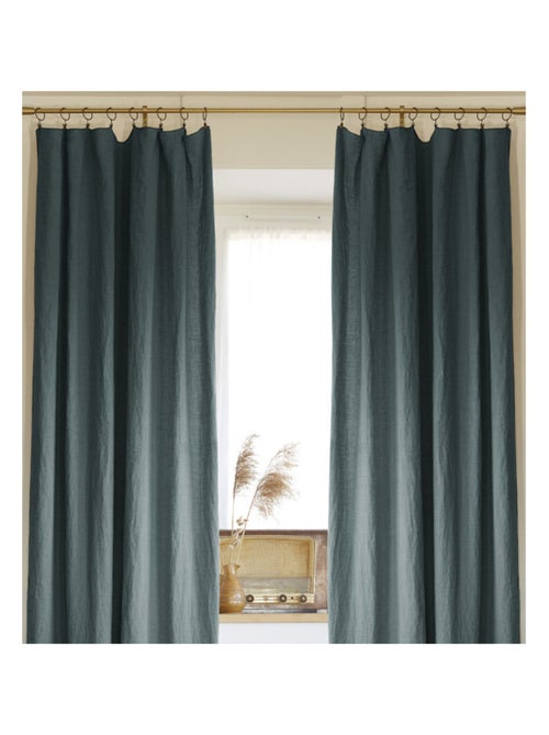 Rideau - L'effet papillon - 100% Lin lavé - Kiabi