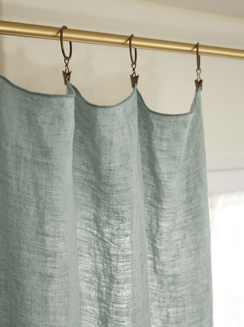 Rideau - L'effet papillon - 100% Lin lavé - Kiabi