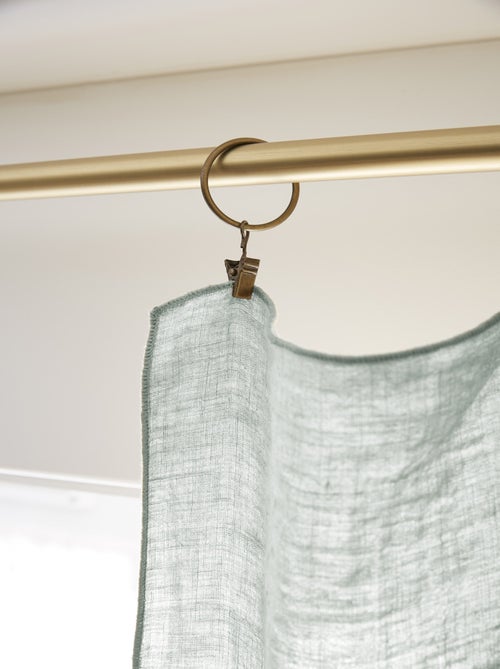 Rideau - L'effet papillon - 100% Lin lavé - Kiabi