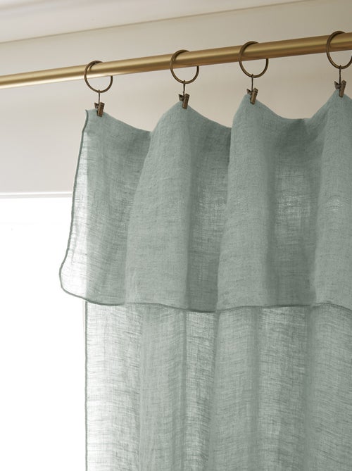 Rideau - L'effet papillon - 100% Lin lavé - Kiabi