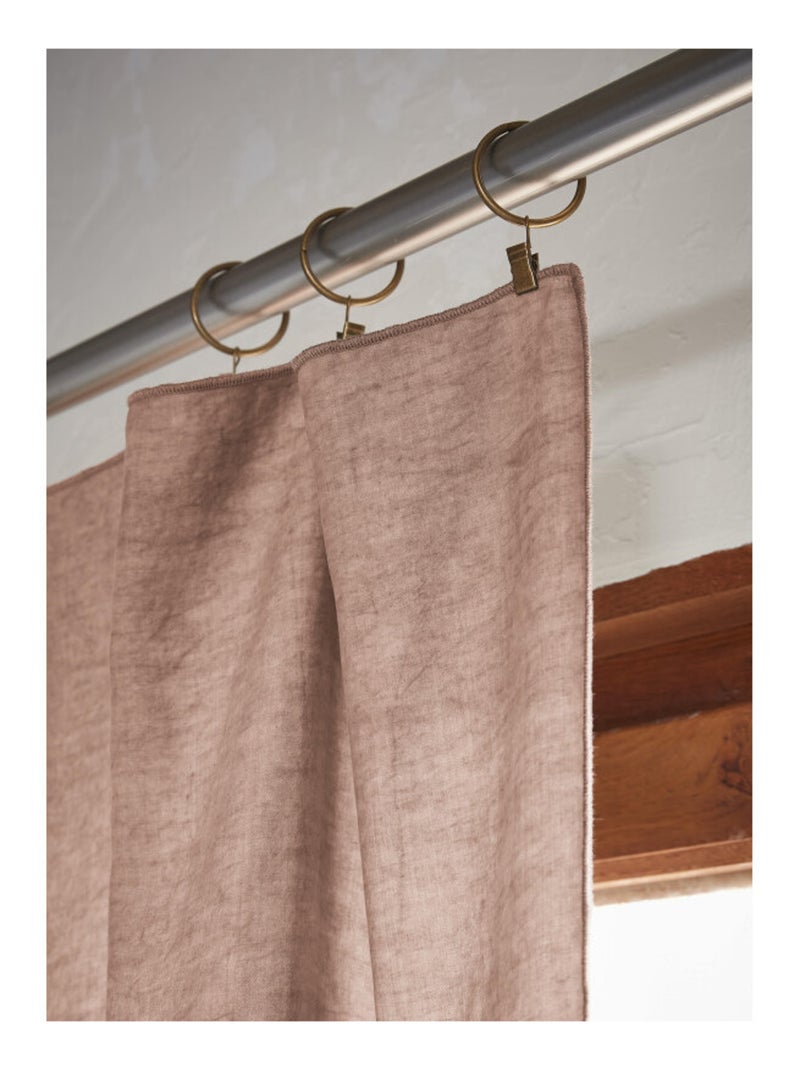 Rideau - L'effet papillon - 100% Lyocell (Tencel lavé ) Blush - Kiabi