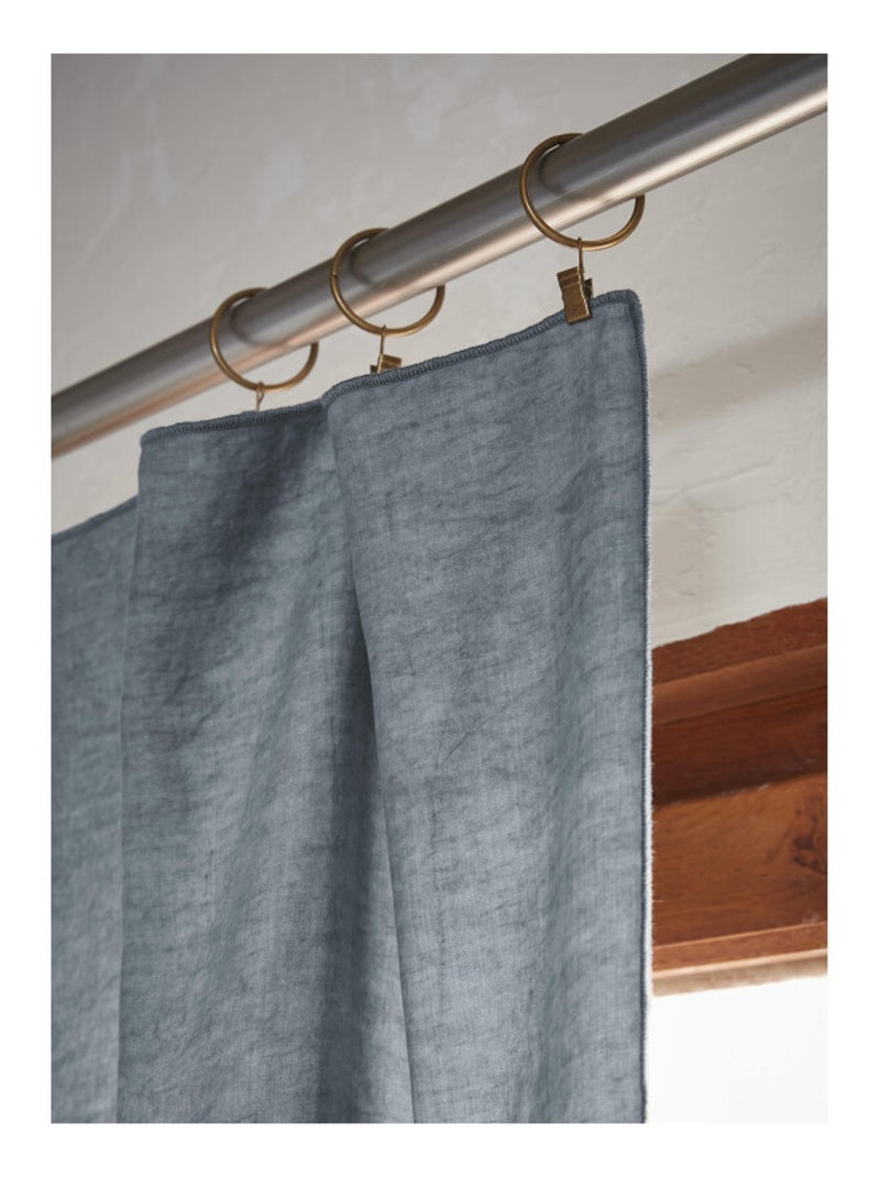 Rideau - L'effet papillon - 100% Lyocell (Tencel lavé ) Gris - Kiabi