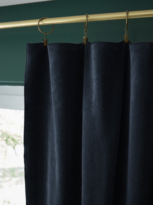 Rideau - L'effet papillon - 100% Velours de coton - Kiabi