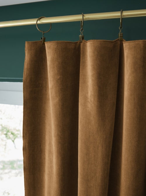 Rideau - L'effet papillon - 100% Velours de coton - Kiabi