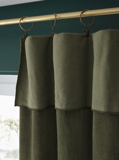 Rideau - L'effet papillon - 100% Velours de coton - Kiabi