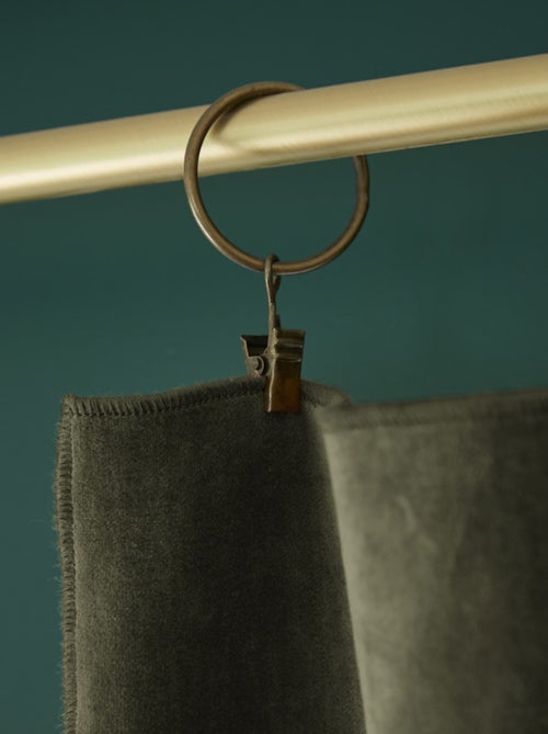 Rideau - L'effet papillon - 100% Velours de coton - Kiabi