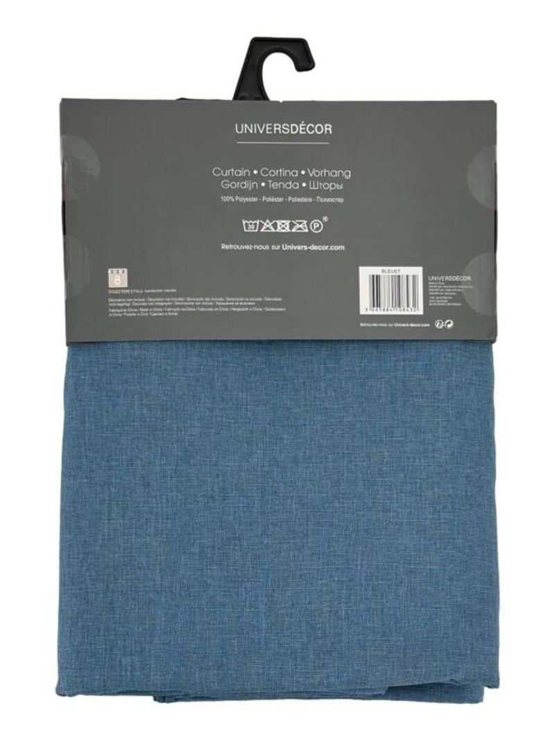 Rideau - Univers Décor - 100% Polyester Bleu - Kiabi