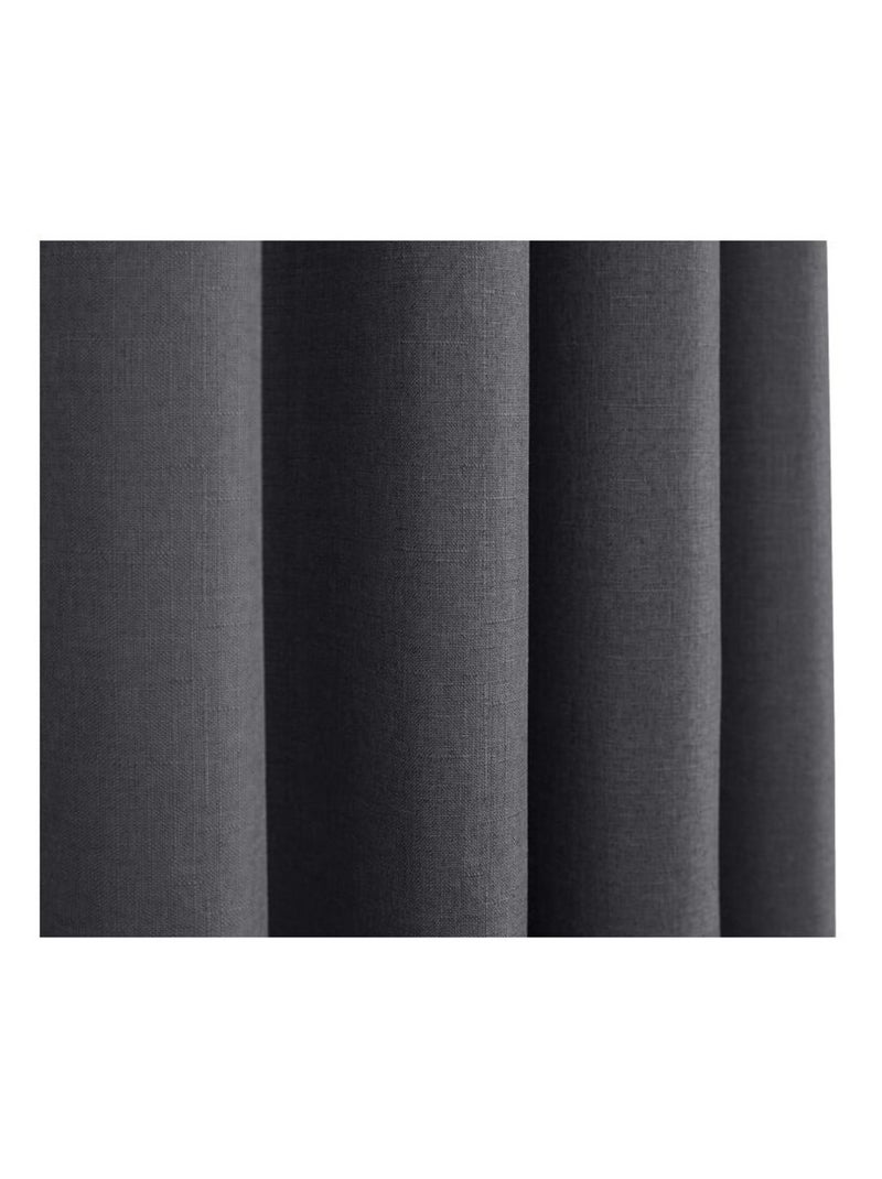 Rideau - Univers Décor - 100% Polyester Gris - Kiabi