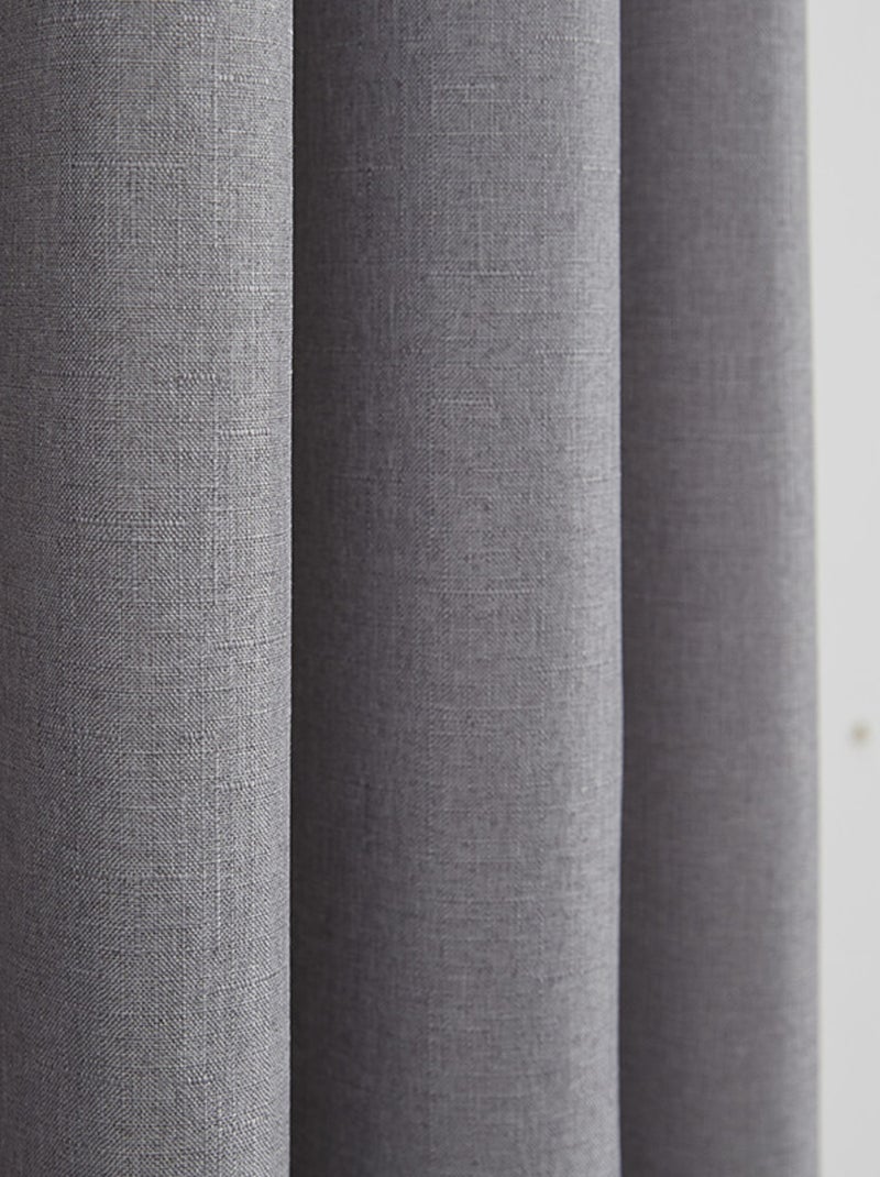 Rideau - Univers Décor - 100% Polyester Gris - Kiabi