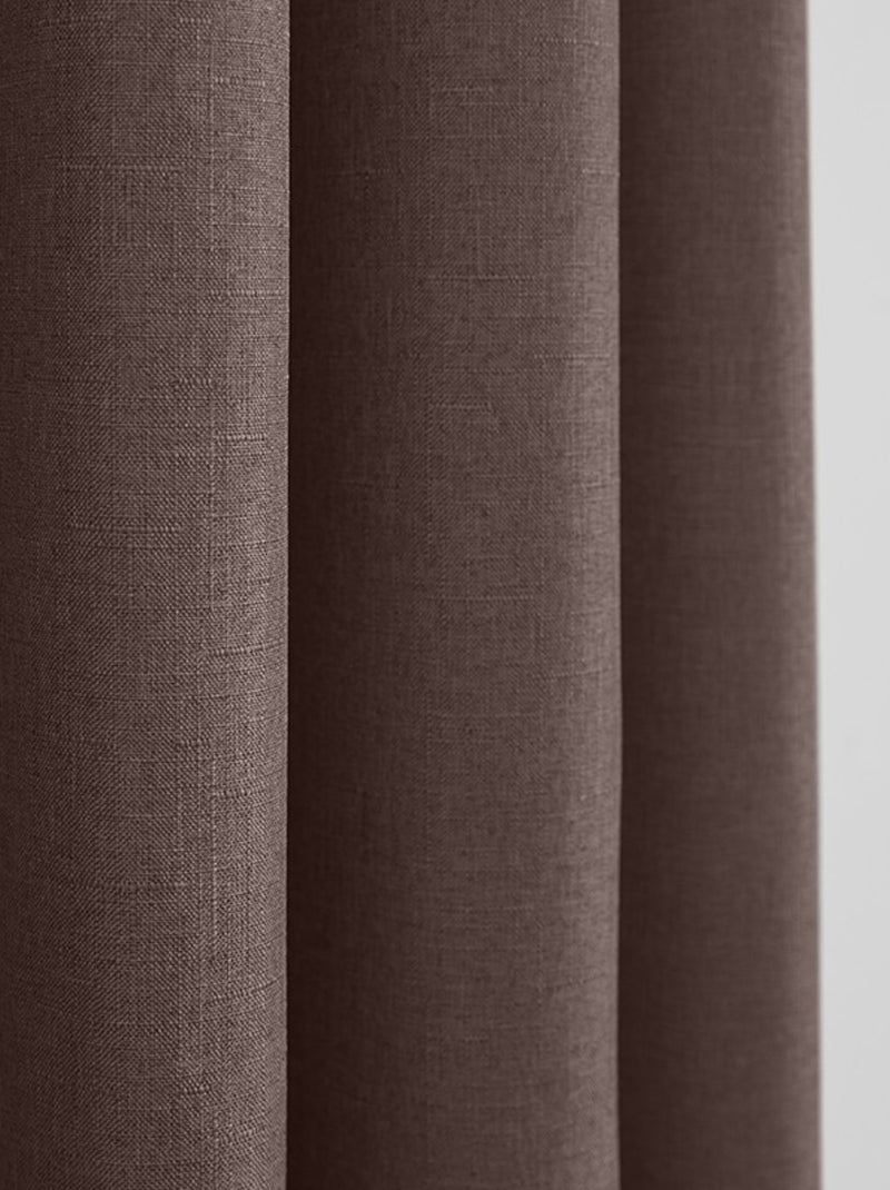 Rideau - Univers Décor - 100% Polyester Marron - Kiabi