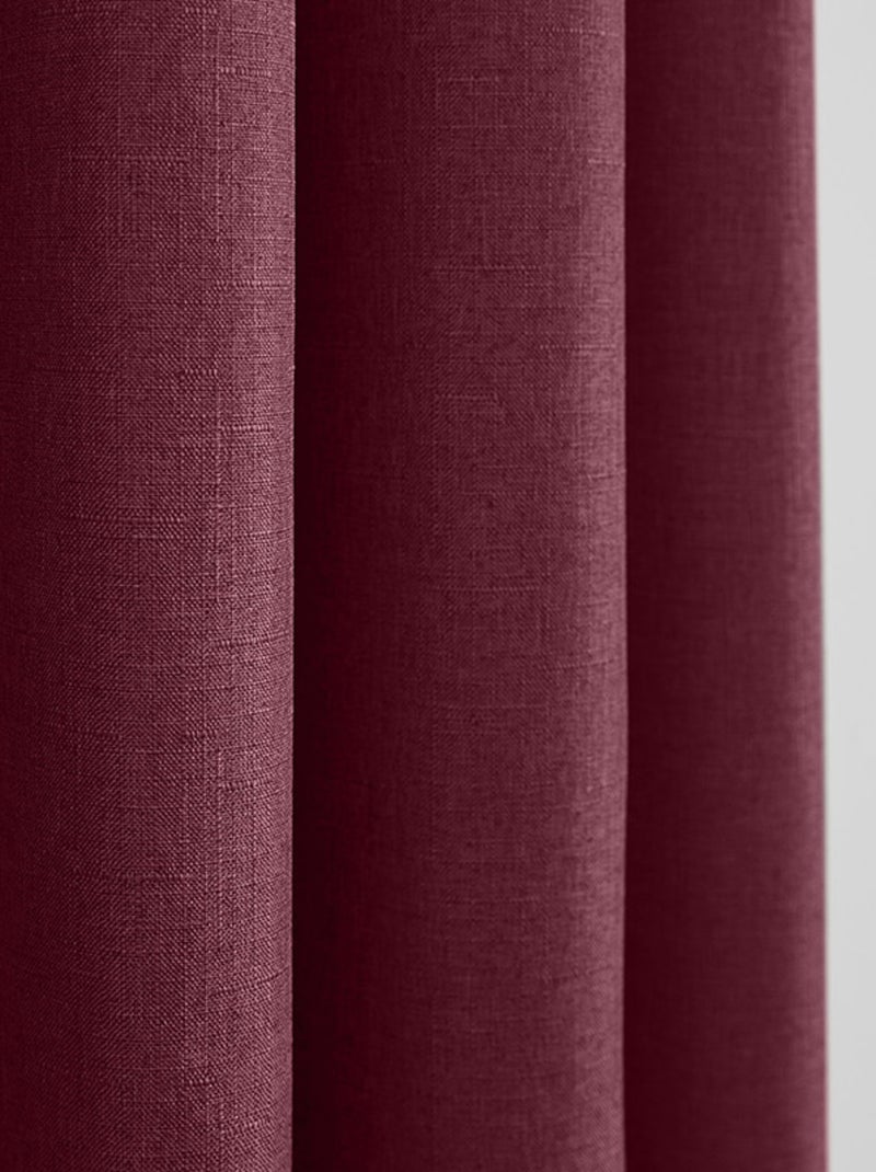Rideau - Univers Décor - 100% Polyester Noir Bordeaux - Kiabi