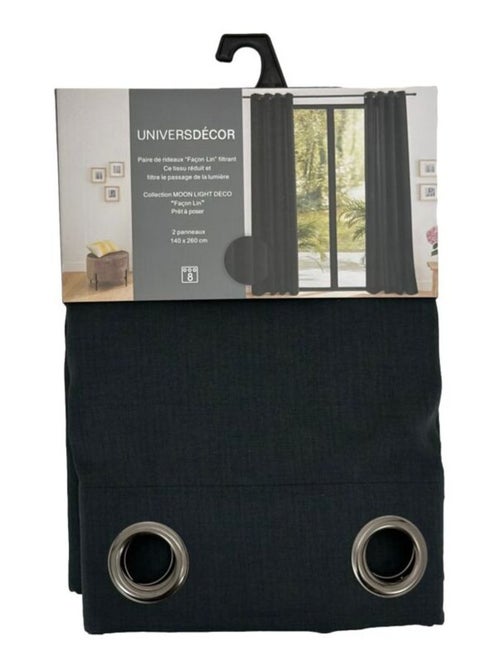 Rideau - Univers Décor - 100% Polyester - Kiabi Rideau - Univers Décor - 100% Polyester - Kiabi
