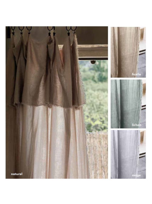 Rideau - Vent du Sud - 100% Mousseline de coton - Kiabi