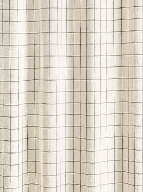 Rideau 100% coton à carreaux beige LOURMARIN - Kiabi Rideau 100% coton à carreaux beige LOURMARIN - Kiabi