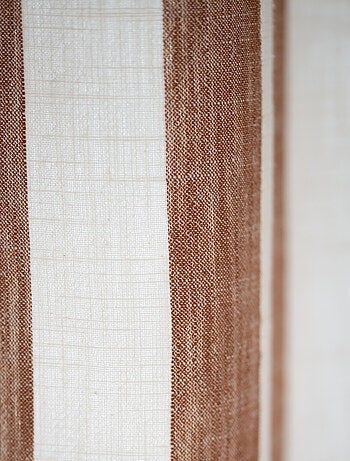 Rideau 100% coton larges rayures LOURMARIN