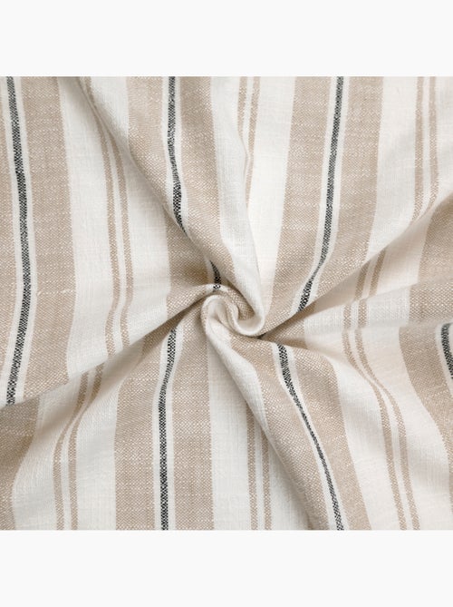 Rideau 100% coton rayures tapissier LOURMARIN - Kiabi