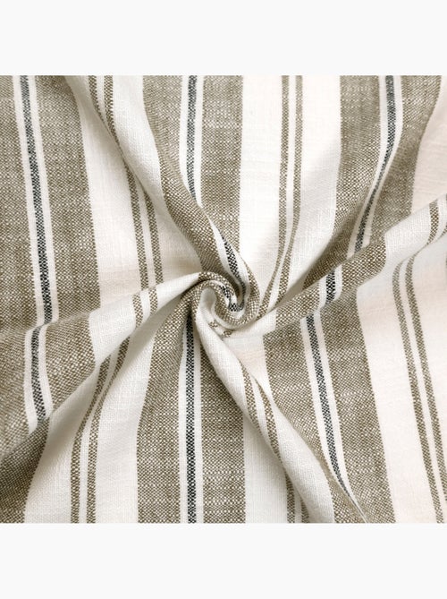 Rideau 100% coton rayures tapissier LOURMARIN - Kiabi