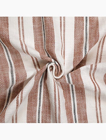 Rideau 100% coton rayures tapissier LOURMARIN