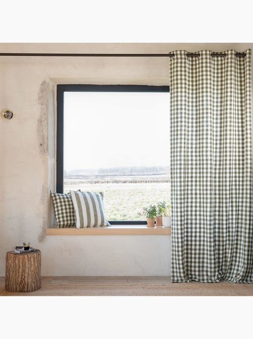 Rideau 100% coton vichy LOURMARIN - Kiabi