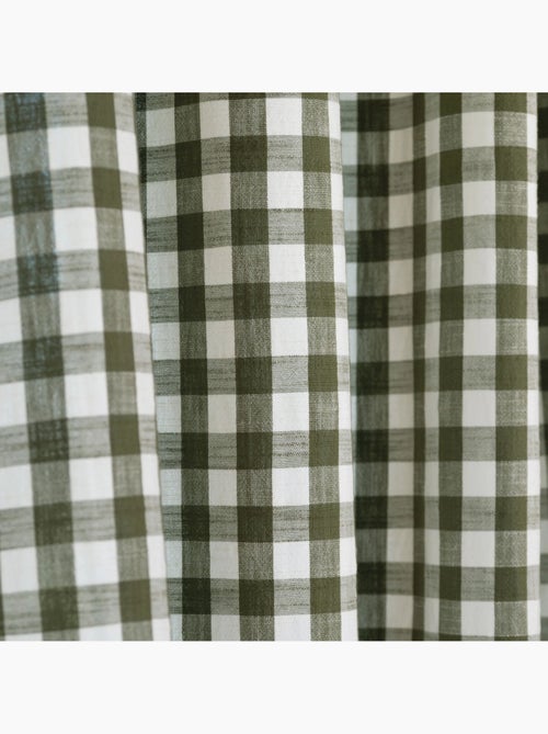 Rideau 100% coton vichy LOURMARIN - Kiabi