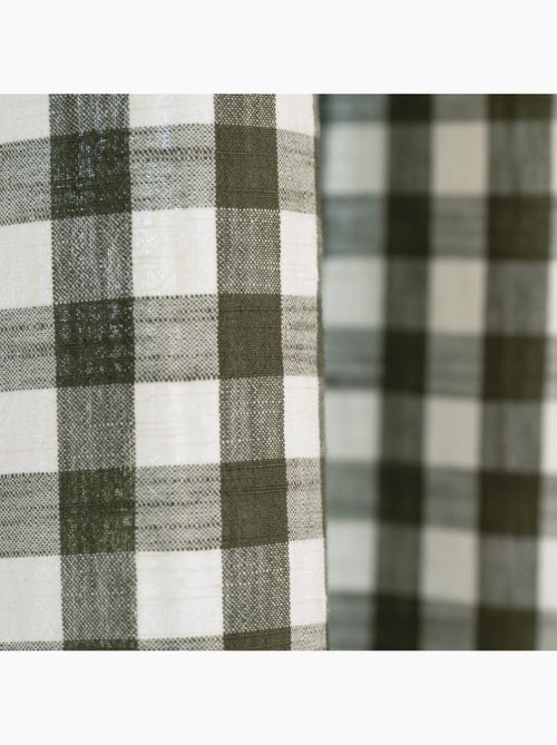 Rideau 100% coton vichy LOURMARIN - Kiabi