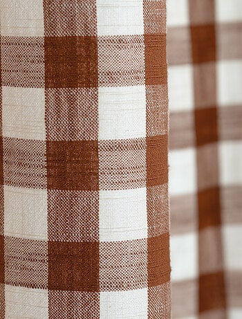 Rideau 100% coton vichy LOURMARIN