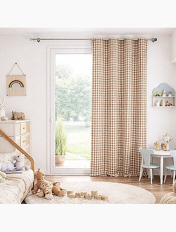 Rideau 100% coton vichy lourmarin