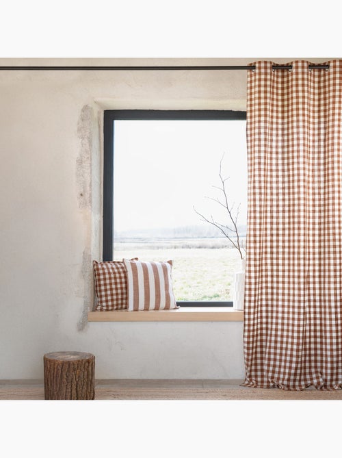 Rideau 100% coton vichy LOURMARIN - Kiabi