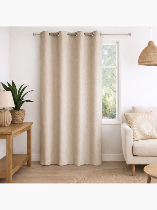 Rideau 100% occultant  - Effet chiné - Kiabi