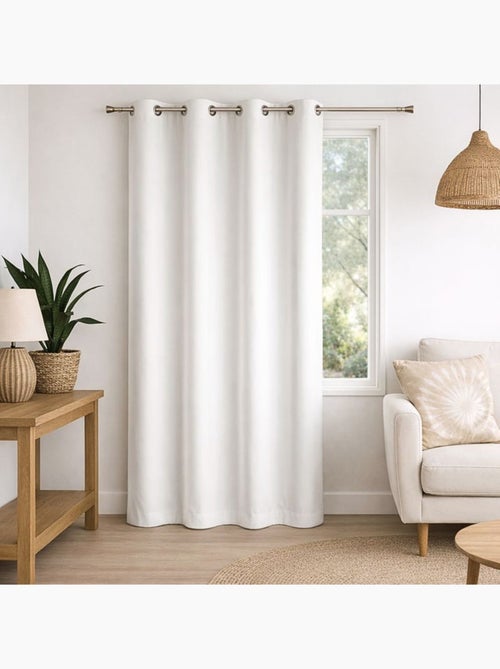 Rideau 100% occultant  - Effet chiné - Kiabi