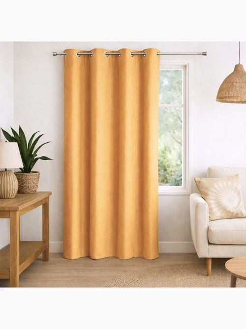 Rideau 100% occultant  - Effet chiné - Kiabi