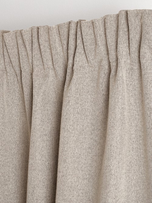 Rideau 100% occultant double face galon fronceur - Kiabi