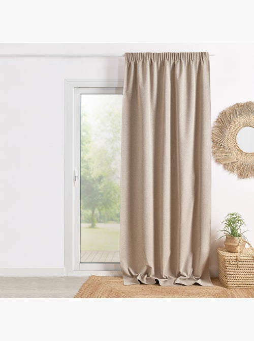 Rideau 100% occultant double face galon fronceur - Kiabi