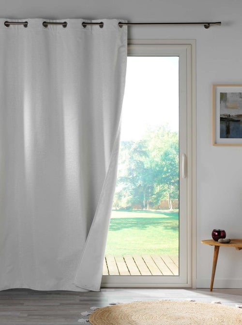 Rideau 100% occultant en microfibre - Kiabi