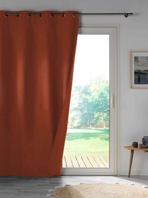 Rideau 100% occultant en microfibre - Kiabi