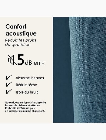 Rideau 100% occultant thermique phonique chin?