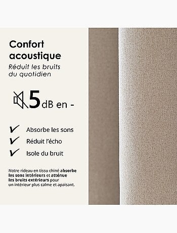 Rideau 100% occultant thermique phonique chin?