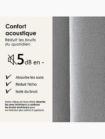 Rideau 100% occultant thermique phonique chin?