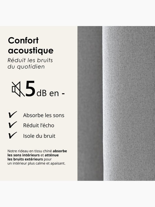 Rideau 100% occultant thermique phonique chin? - Kiabi