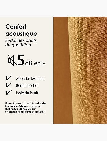 Rideau 100% occultant thermique phonique chin?
