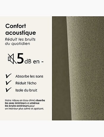 Rideau 100% occultant thermique phonique chin?