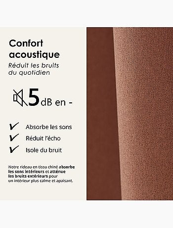 Rideau 100% occultant thermique phonique chin?