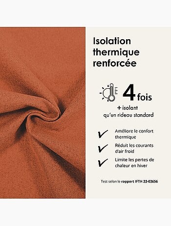Rideau 100% occultant thermique phonique chin?
