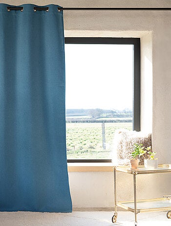 Rideau 100% occultant thermique phonique chiné