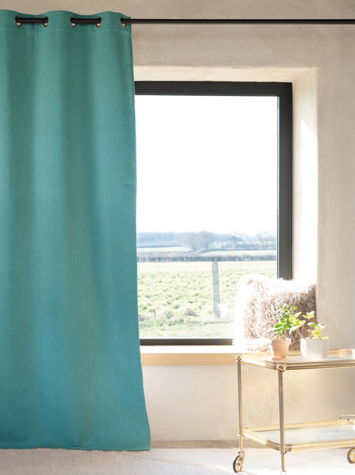 Rideau 100% occultant thermique phonique chiné - Kiabi