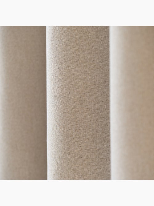 Rideau 100% occultant thermique phonique chiné - Kiabi