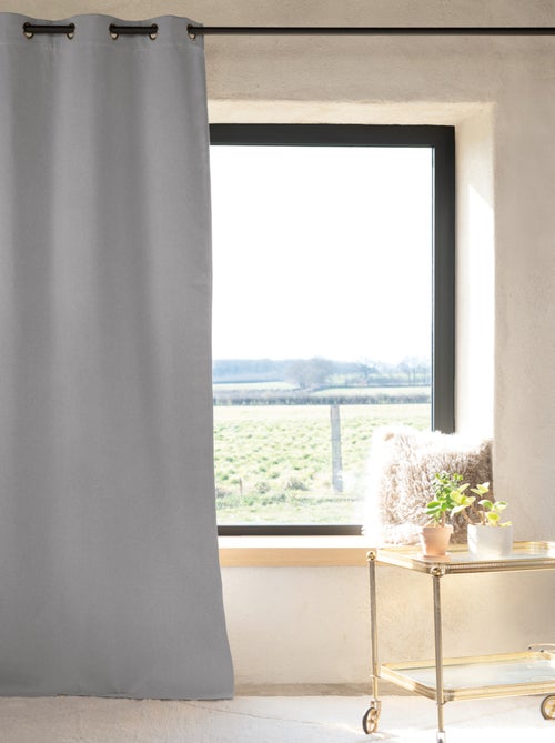 Rideau 100% occultant thermique phonique chiné - Kiabi