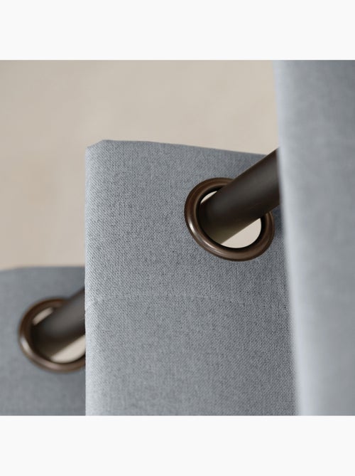 Rideau 100% occultant thermique phonique chiné - Kiabi