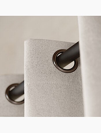 Rideau 100% occultant thermique phonique chiné